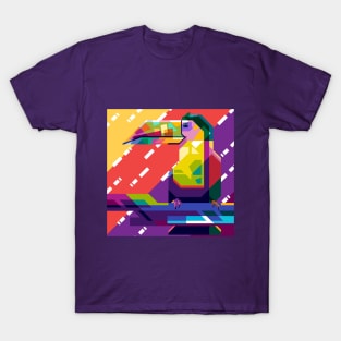 WPAP of Tukan bird T-Shirt